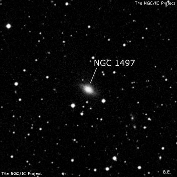 NGC 1497 - линзовидная галактика. Описание NGC 1497:, Галактика в созвездии Телец