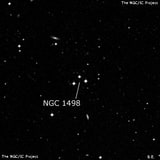 NGC 1498 - три звезды. Описание NGC 1498:, Рассеянное скопление в созвездии Эридан