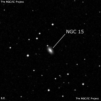 NGC 15 - спиральная галактика. Описание NGC 15:, Галактика в созвездии Пегас