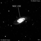 NGC 150 - спиральная галактика с баром. Описание NGC 150:, Галактика в созвездии Скульптор