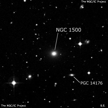 NGC 1500 - галактика. Описание NGC 1500:, Галактика в созвездии Золотая Рыба