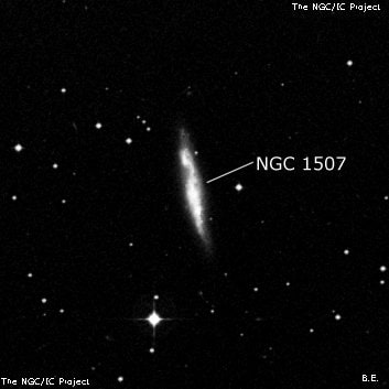 NGC 1507 - спиральная галактика с баром. Описание NGC 1507:, Галактика в созвездии Эридан