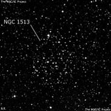 NGC 1513 - рассеянное скопление звёзд. Описание NGC 1513:, Рассеянное скопление в созвездии Персей
