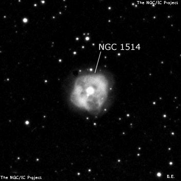 NGC 1514 - планетарная туманность. Описание NGC 1514:, Планетарная туманность в созвездии Телец