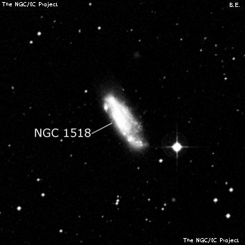 NGC 1518 - спиральная галактика с баром. Описание NGC 1518:, Галактика в созвездии Эридан