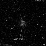 NGC 152 - рассеянное скопление звёзд. Описание NGC 152:, Рассеянное скопление в созвездии Тукан