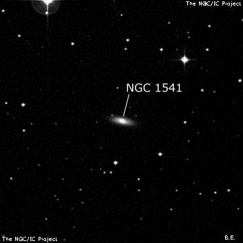 NGC 1541 - линзовидная галактика. Описание NGC 1541:, Галактика в созвездии Телец