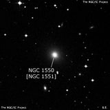 NGC 1550 - галактика. Описание NGC 1550:, Объект глубокого космоса в созвездии Телец