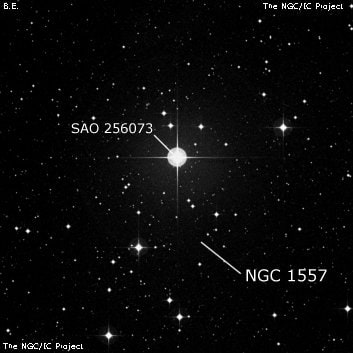 NGC 1557 - группа звёзд. Описание NGC 1557:, Рассеянное скопление в созвездии Южная Гидра