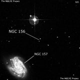 NGC 156 - две звезды. Описание NGC 156:, Двойная звезда в созвездии Кит