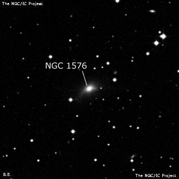 NGC 1576 - галактика. Описание NGC 1576:, Галактика в созвездии Эридан