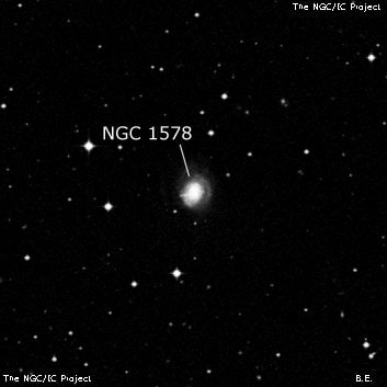 NGC 1578 - спиральная галактика. Описание NGC 1578:, Галактика в созвездии Золотая Рыба