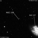 NGC 158 - две звезды. Описание NGC 158:, Двойная звезда в созвездии Кит