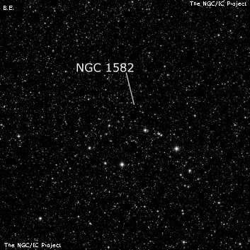 NGC 1582 - рассеянное скопление звёзд. Описание NGC 1582:, Рассеянное скопление в созвездии Персей