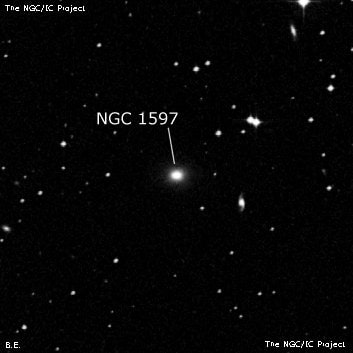 NGC 1597 - галактика. Описание NGC 1597:, Галактика в созвездии Эридан