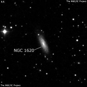 NGC 1620 - спиральная галактика. Описание NGC 1620:, Галактика в созвездии Эридан