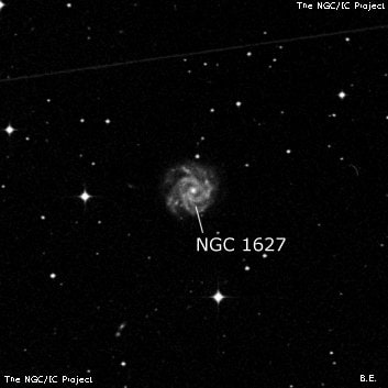 NGC 1627 - спиральная галактика. Описание NGC 1627:, Галактика в созвездии Эридан
