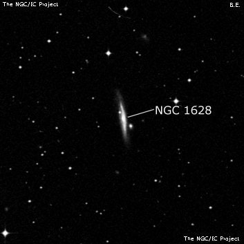NGC 1628 - спиральная галактика. Описание NGC 1628:, Галактика в созвездии Эридан