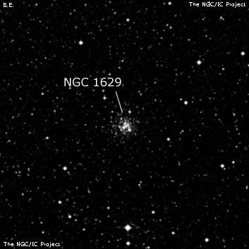 NGC 1629 - рассеянное скопление звёзд. Описание NGC 1629:, Шаровое скопление в созвездии Южная Гидра