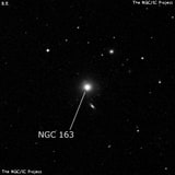 NGC 163 - эллиптическая галактика. Описание NGC 163:, Галактика в созвездии Кит