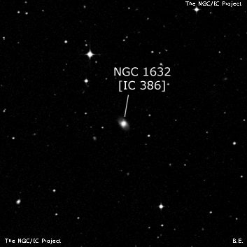NGC 1632 - спиральная галактика. Описание NGC 1632:, Галактика в созвездии Эридан