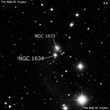 NGC 1634 - галактика. Описание NGC 1634:, Галактика в созвездии Телец