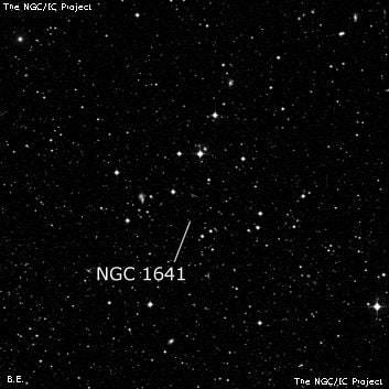 NGC 1641 - рассеянное скопление звёзд. Описание NGC 1641:, Рассеянное скопление в созвездии Сетка