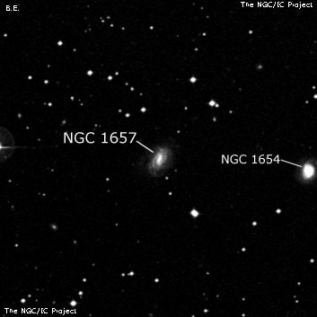 NGC 1657 - спиральная галактика с баром. Описание NGC 1657:, Галактика в созвездии Эридан