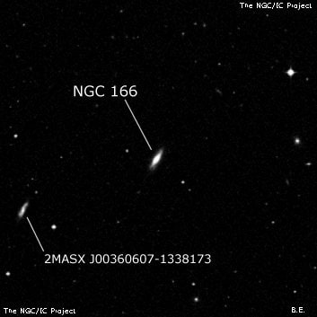 NGC 166 - спиральная галактика. Описание NGC 166:, Галактика в созвездии Кит