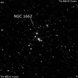 NGC 1662 - рассеянное скопление звёзд. Описание NGC 1662:, Рассеянное скопление в созвездии Орион