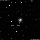 NGC 1666 - спиральная галактика с баром. Описание NGC 1666:, Галактика в созвездии Эридан