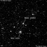 NGC 1693 - рассеянное скопление звёзд. Описание NGC 1693:, Шаровое скопление в созвездии Золотая Рыба