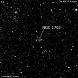 NGC 1702 - рассеянное скопление звёзд. Описание NGC 1702:, Рассеянное скопление в созвездии Столовая Гора