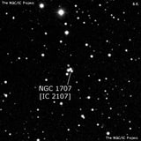NGC 1707 - группа звёзд. Описание NGC 1707:, Объект глубокого космоса в созвездии Орион