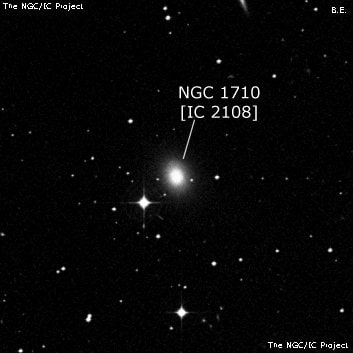 NGC 1710 - галактика. Описание NGC 1710:, Галактика в созвездии Заяц