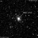 NGC 1711 - рассеянное скопление звёзд. Описание NGC 1711:, Шаровое скопление в созвездии Столовая Гора