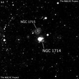 NGC 1714 - туманность. Описание NGC 1714:, Комплекс туманностей в созвездии Золотая Рыба