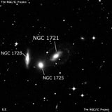 NGC 1721 - линзовидная галактика. Описание NGC 1721:, Галактика в созвездии Эридан