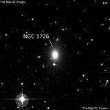 NGC 1726 - линзовидная галактика. Описание NGC 1726:, Галактика в созвездии Эридан