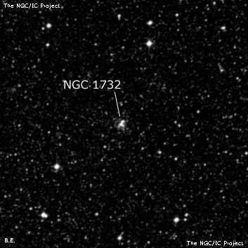 NGC 1732 - рассеянное скопление звёзд. Описание NGC 1732:, Рассеянное скопление в созвездии Золотая Рыба