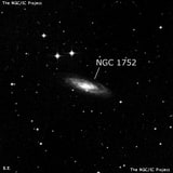 NGC 1752 - спиральная галактика с баром. Описание NGC 1752:, Галактика в созвездии Эридан