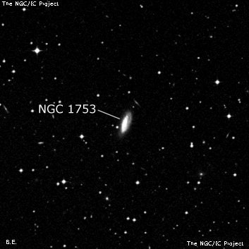 NGC 1753 - спиральная галактика. Описание NGC 1753:, Галактика в созвездии Орион