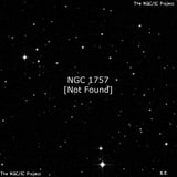 NGC 1757 - по указанным Генри Дрейером координатам, объект повторно не найден; . Описание NGC 1757:, Объект глубокого космоса в созвездии Эридан