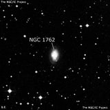 NGC 1762 - спиральная галактика. Описание NGC 1762:, Галактика в созвездии Орион