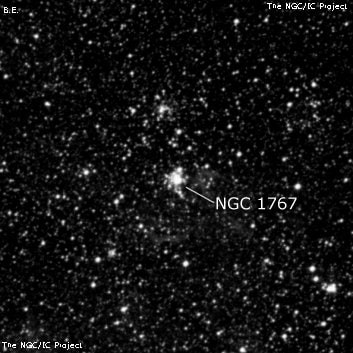 NGC 1767 - рассеянное скопление звёзд. Описание NGC 1767:, Рассеянное скопление в созвездии Золотая Рыба