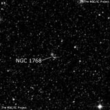 NGC 1768 - рассеянное скопление звёзд. Описание NGC 1768:, Рассеянное скопление в созвездии Золотая Рыба