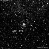 NGC 1772 - рассеянное скопление звёзд. Описание NGC 1772:, Рассеянное скопление в созвездии Золотая Рыба