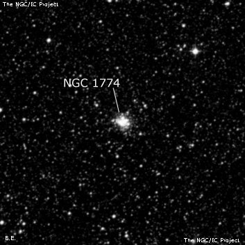 NGC 1774 - рассеянное скопление звёзд. Описание NGC 1774:, Рассеянное скопление в созвездии Золотая Рыба