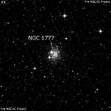 NGC 1777 - рассеянное скопление звёзд. Описание NGC 1777:, Шаровое скопление в созвездии Столовая Гора