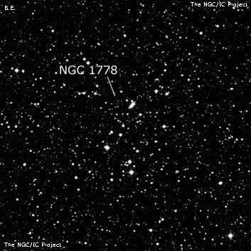 NGC 1778 - рассеянное скопление звёзд. Описание NGC 1778:, Рассеянное скопление в созвездии Возничий
